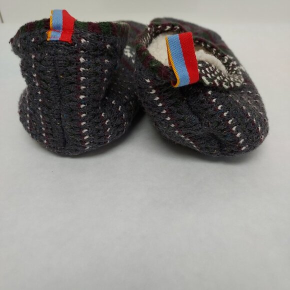 Bombas Gripper Slipper Unisex Size Small Charcoal Sherpa Lined Bootie House Sock - Picture 7 of 13